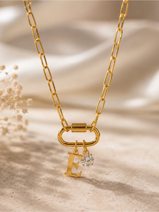 None Jewelry - ✨ Bohoeye Fashion Zircon Letter Pendant Necklace ✨